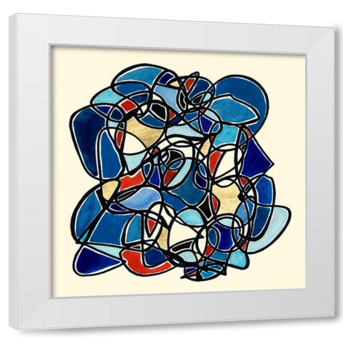 Scopic II White Modern Wood Framed Art Print by Guthrie, Jenna