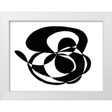 Tenuous II White Modern Wood Framed Art Print by Stramel, Renee W.