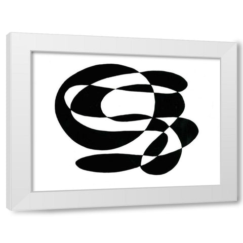 Tenuous III White Modern Wood Framed Art Print by Stramel, Renee W.