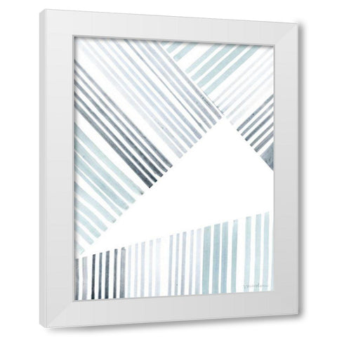 Manifold I White Modern Wood Framed Art Print by Lam, Vanna