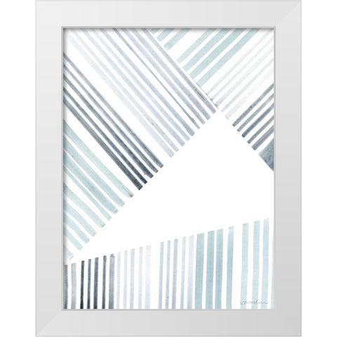 Manifold I White Modern Wood Framed Art Print by Lam, Vanna