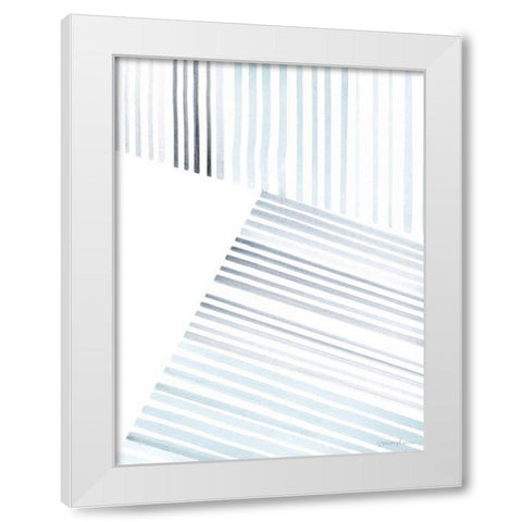 Manifold II White Modern Wood Framed Art Print by Lam, Vanna
