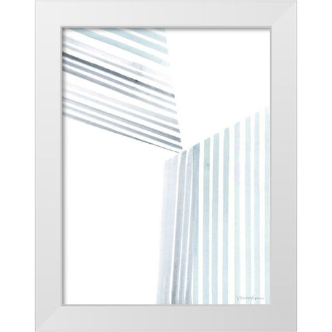 Manifold III White Modern Wood Framed Art Print by Lam, Vanna