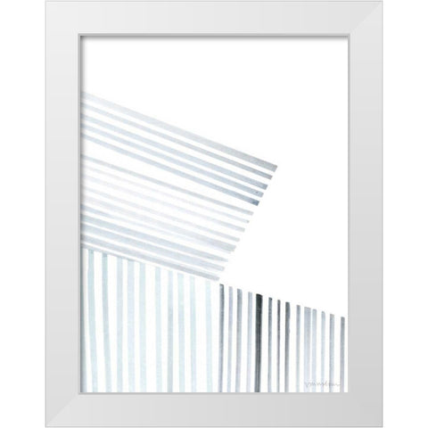 Manifold IV White Modern Wood Framed Art Print by Lam, Vanna