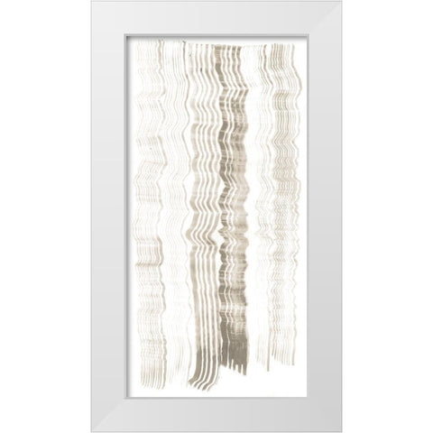 Accordian Shift I White Modern Wood Framed Art Print by Lam, Vanna