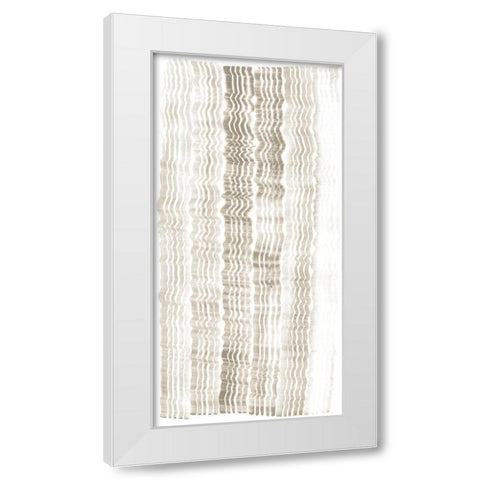 Accordian Shift II White Modern Wood Framed Art Print by Lam, Vanna