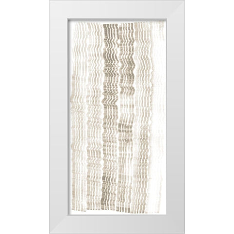 Accordian Shift II White Modern Wood Framed Art Print by Lam, Vanna
