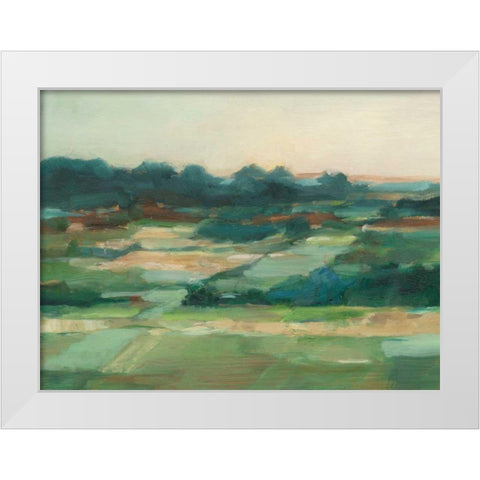 Vast Fields I White Modern Wood Framed Art Print by Harper, Ethan