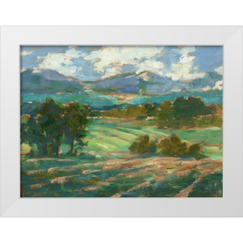 Rolling Farmland I White Modern Wood Framed Art Print by Harper, Ethan