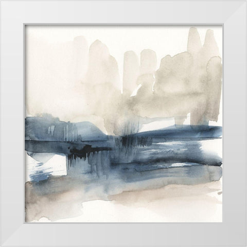 Fog on the Horizon III White Modern Wood Framed Art Print by Goldberger, Jennifer