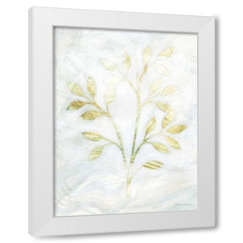 Breezy Fronds II White Modern Wood Framed Art Print by Lam, Vanna