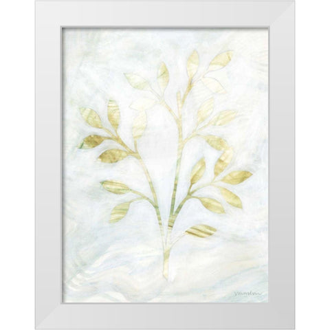 Breezy Fronds II White Modern Wood Framed Art Print by Lam, Vanna