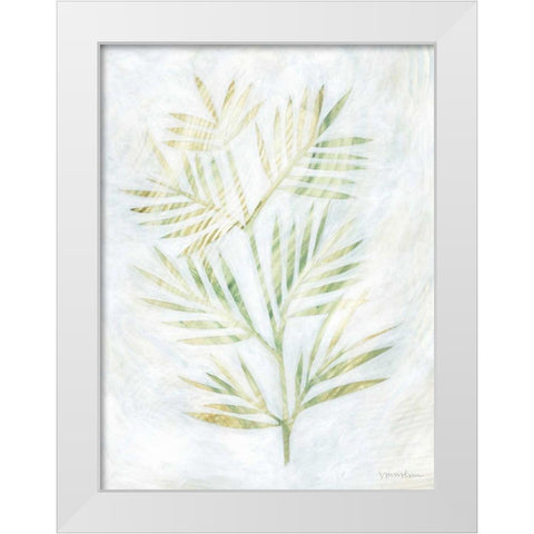 Breezy Fronds III White Modern Wood Framed Art Print by Lam, Vanna