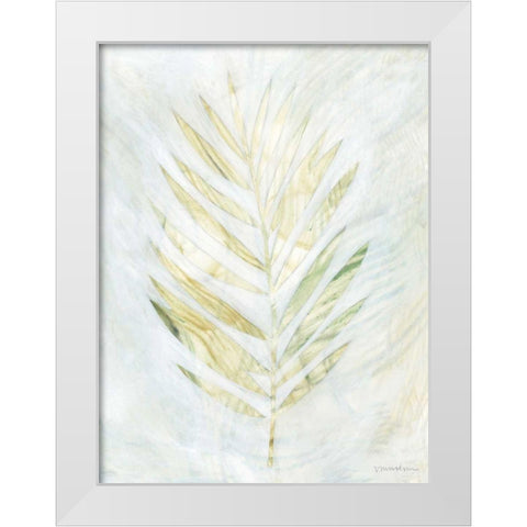 Breezy Fronds IV White Modern Wood Framed Art Print by Lam, Vanna