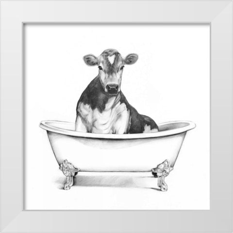Clawfoot Critter II White Modern Wood Framed Art Print by Borges, Victoria