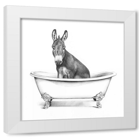 Clawfoot Critter IV White Modern Wood Framed Art Print by Borges, Victoria
