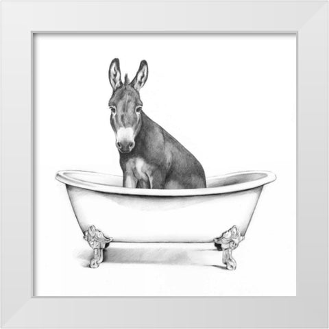 Clawfoot Critter IV White Modern Wood Framed Art Print by Borges, Victoria