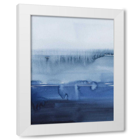 La Mar Azul II White Modern Wood Framed Art Print by Popp, Grace