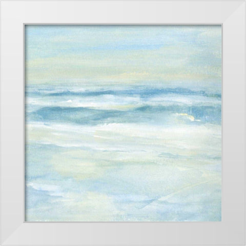Calming Seas I White Modern Wood Framed Art Print by Warren, Annie