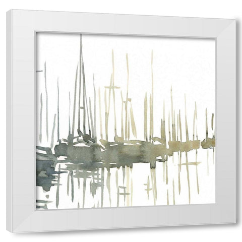 Early Morning Wharf II White Modern Wood Framed Art Print by Caroline, Emma