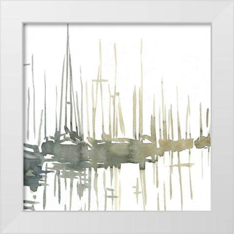 Early Morning Wharf II White Modern Wood Framed Art Print by Caroline, Emma