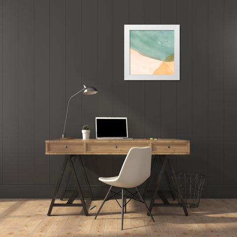 Pastel Color Study IV White Modern Wood Framed Art Print by Caroline, Emma