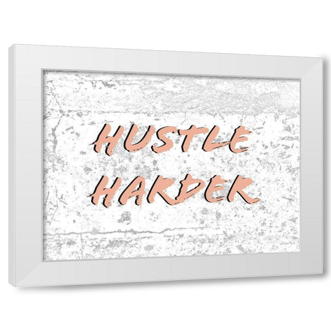 Hustlers III White Modern Wood Framed Art Print by Fagalde, Jarman
