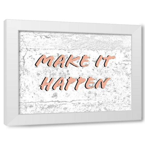 Hustlers IV White Modern Wood Framed Art Print by Fagalde, Jarman