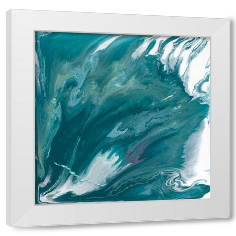 Bermuda Wave II White Modern Wood Framed Art Print by Studio W