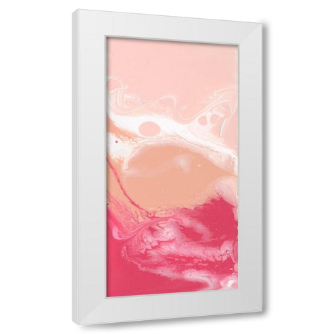 Bubble Flux I White Modern Wood Framed Art Print by Studio W