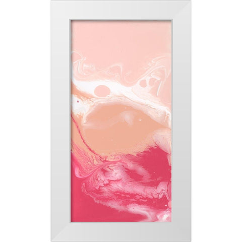 Bubble Flux I White Modern Wood Framed Art Print by Studio W