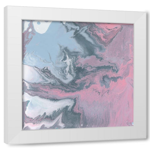 Frosty Pastels I White Modern Wood Framed Art Print by Studio W