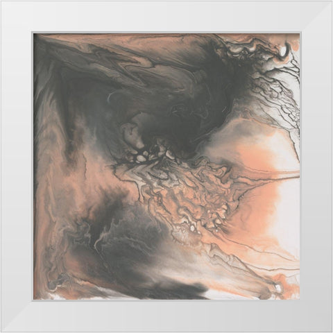 Frosty Pastels III White Modern Wood Framed Art Print by Studio W