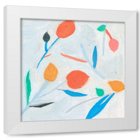 Ripening I White Modern Wood Framed Art Print by Wang, Melissa