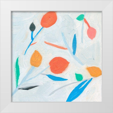 Ripening I White Modern Wood Framed Art Print by Wang, Melissa