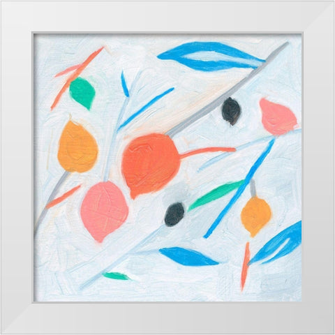 Ripening II White Modern Wood Framed Art Print by Wang, Melissa