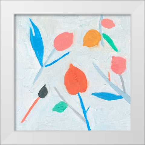 Ripening III White Modern Wood Framed Art Print by Wang, Melissa