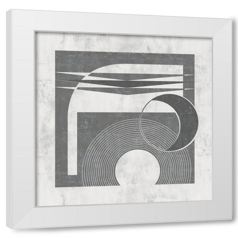 Day and Night I White Modern Wood Framed Art Print by Wang, Melissa