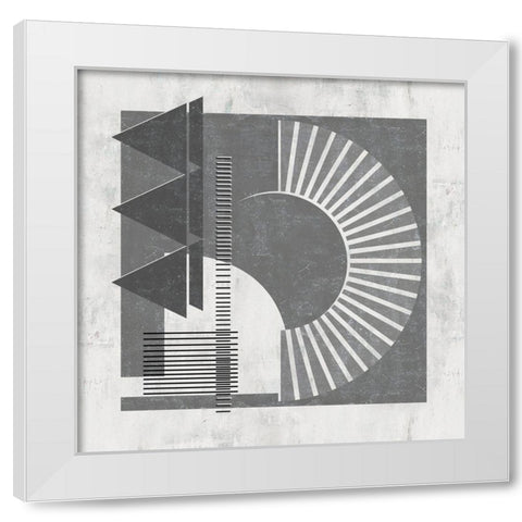 Day and Night II White Modern Wood Framed Art Print by Wang, Melissa