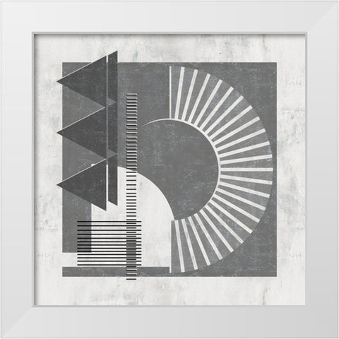 Day and Night II White Modern Wood Framed Art Print by Wang, Melissa