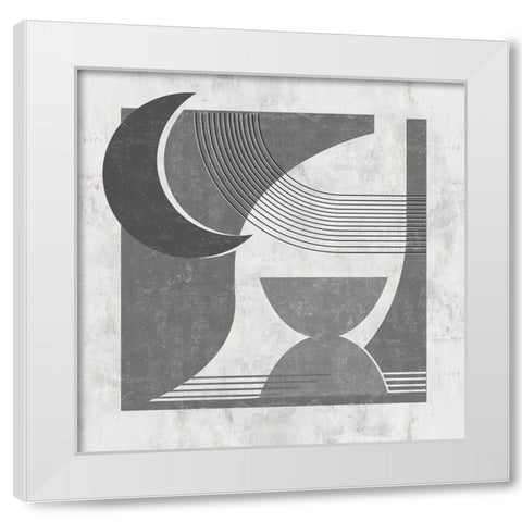 Day and Night III White Modern Wood Framed Art Print by Wang, Melissa