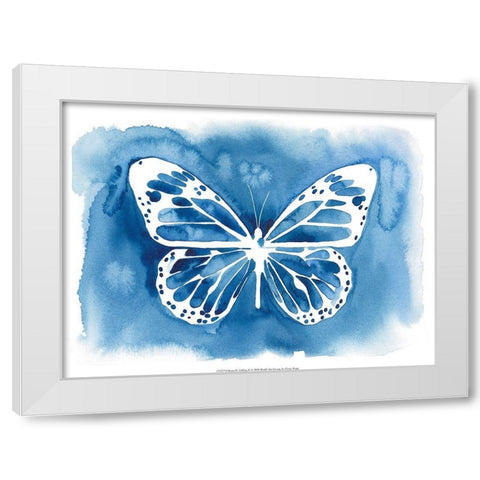 Butterfly Inkling II White Modern Wood Framed Art Print by Popp, Grace