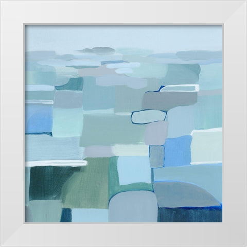 Wave Crest Abstract II White Modern Wood Framed Art Print by Popp, Grace