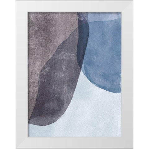 Quake I White Modern Wood Framed Art Print by Caroline, Emma