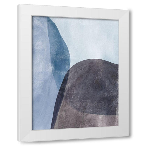 Quake II White Modern Wood Framed Art Print by Caroline, Emma