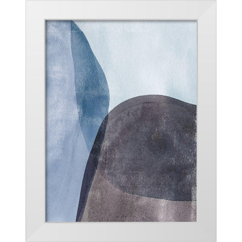 Quake II White Modern Wood Framed Art Print by Caroline, Emma
