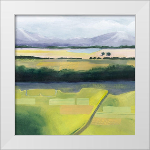 Viridian Venture I White Modern Wood Framed Art Print by Popp, Grace