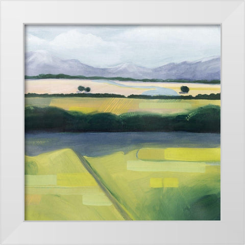 Viridian Venture II White Modern Wood Framed Art Print by Popp, Grace