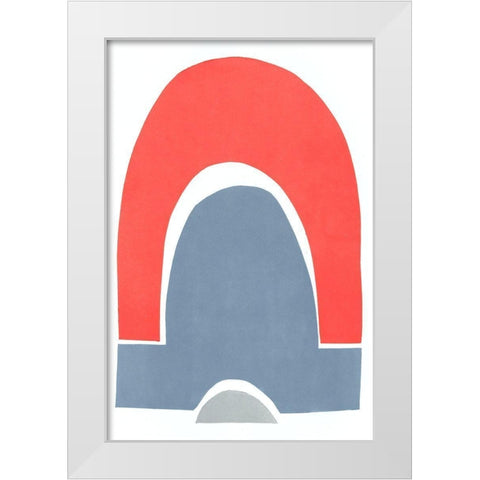 Primary Arches III White Modern Wood Framed Art Print by Delamater, Rob