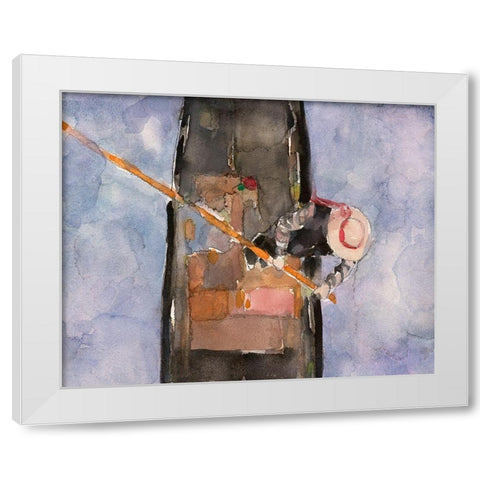 Above the Gondola I White Modern Wood Framed Art Print by Dixon, Samuel